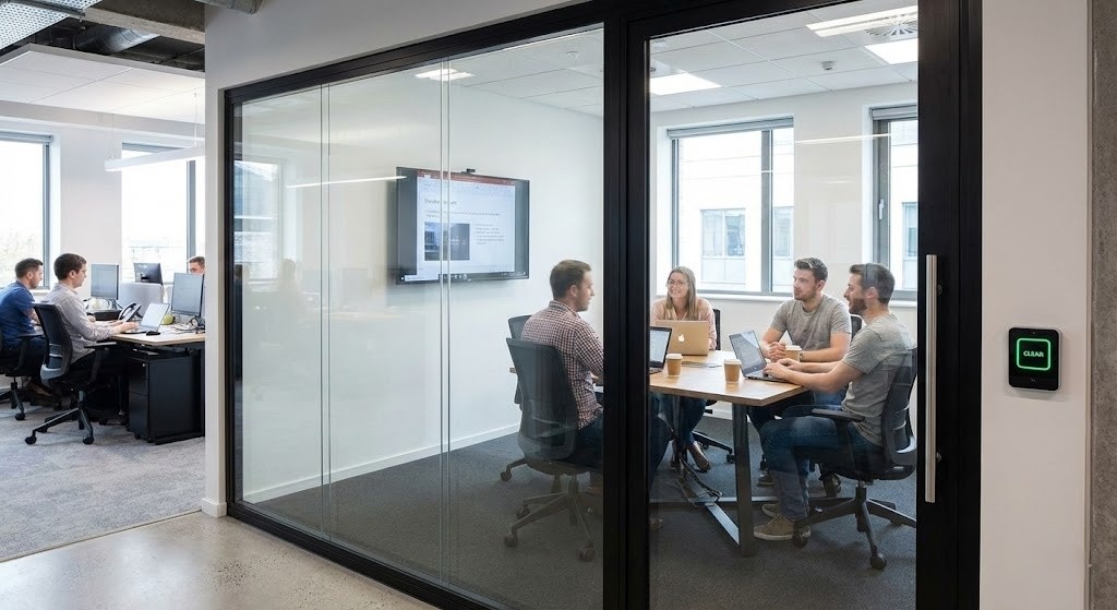 Meeting Rooms smart PDLC film application